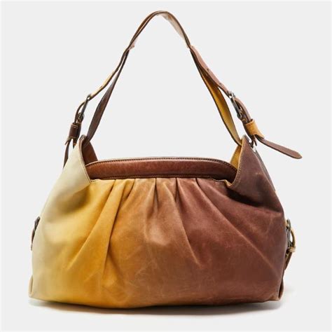 fendi borsa doctor b hobo bag omre|Fendi Yellow/Brown Ombre Leather Doctor B Hobo.